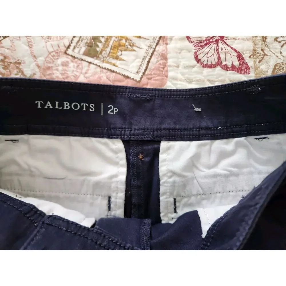 Talbots Petites Women's Navy Blue Shorts Stretch Size‎ 2P